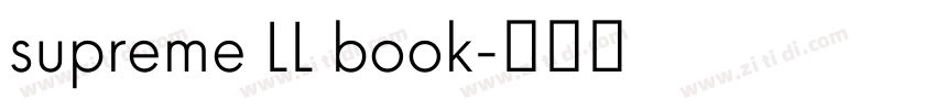 supreme LL book字体转换